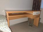 Bureau met uitschuifbaar blad in beuken, Ophalen, Gebruikt, Bureau