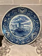 Blauw bord Boch Delfts (260924c), Antiek en Kunst, Ophalen of Verzenden