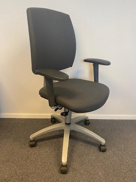 Bureaustoel Drabert Entrada antraciet met aluminium frame, Huis en Inrichting, Bureaustoelen, Gebruikt, Bureaustoel, Grijs, Ergonomisch