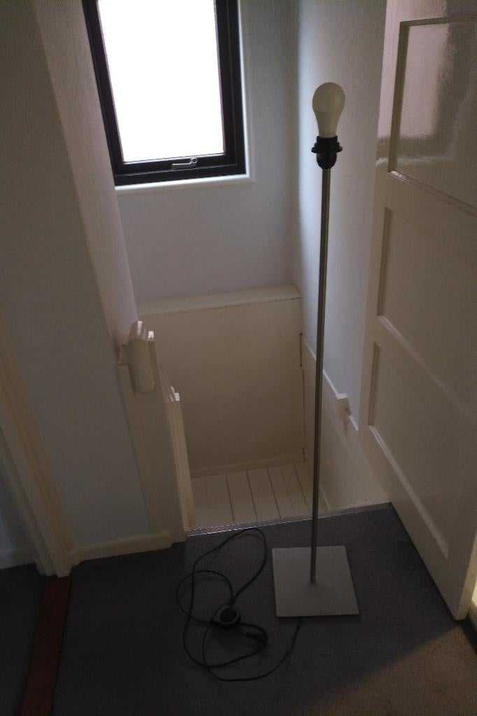 lampenkapvoet roestvaststaal RVS Kloosterman BV, Huis en Inrichting, Ophalen, Gebruikt, Metaal, 100 tot 150 cm