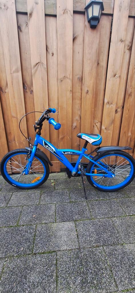 Amigo 20 inch jongensfiets - Blauw, Fietsen en Brommers, Fietsen | Jongens, Gebruikt, 20 inch, Handrem, Ophalen