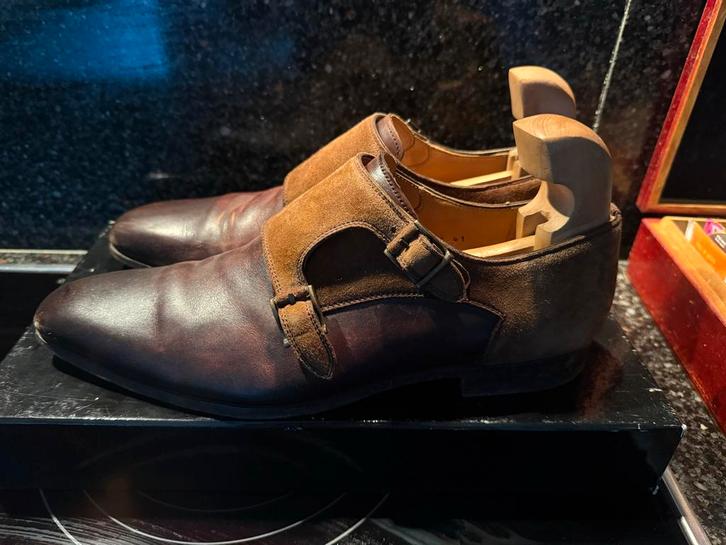 Magnanni Double Monk Blauw Maat 42, Kleding | Heren, Schoenen, Gedragen, Gespschoenen, Blauw, Ophalen of Verzenden