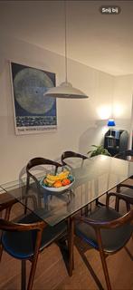 Lamp strak wit design, Huis en Inrichting, Lampen | Hanglampen, Ophalen of Verzenden, Metaal, Minder dan 50 cm, Gebruikt