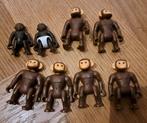 Vintage Chimpansees 6 volwassen + 2 baby's, Ophalen of Verzenden, Los playmobil, Zo goed als nieuw