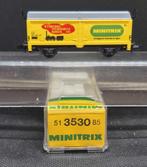 Minitrix 3530 - schuifdakwagen 'ISN 1985' (15171), Gelijkstroom, Trix, Wagon, Ophalen of Verzenden