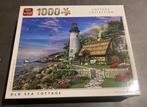 King puzzel 1000 stukjes Cottage collection old sea cottage, Ophalen of Verzenden, Meer dan 1500 stukjes, Gebruikt