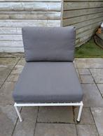 SEGERÖN Stoeldeel modulaire bank, buiten, grijze kussens, Tuin en Terras, Tuinstoelen, Ophalen, Zo goed als nieuw, Metaal