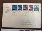 4 Duitse bezetting enveloppen 1940, Ophalen of Verzenden, Envelop