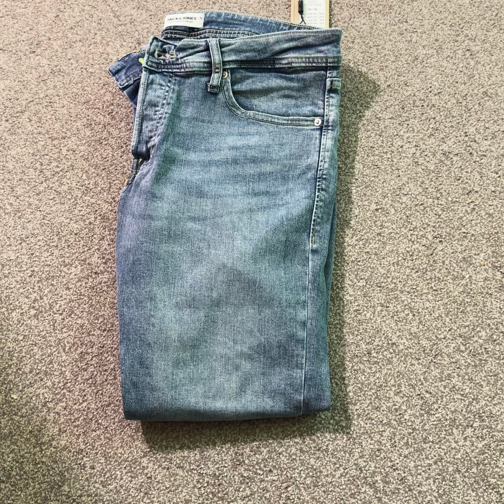 Jack & Jones Jeans – JJIGLENN ORIGINAL (Blue Denim)  W34 L30, Ophalen, Zo goed als nieuw, Blauw, W33 - W34 (confectie 48/50)