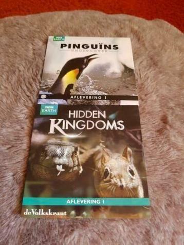 DVD's BBC EARTH; Hidden Kingdom+Pinquins, €1,00 per stuk. beschikbaar voor biedingen