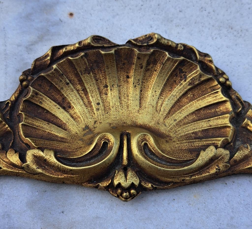 Antiek brons ornament goudkleurig decoratie brocante Frans, Ophalen of Verzenden