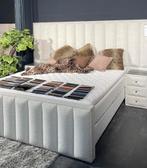 Bedden boxspring opbergbed Outlet korting, Ophalen of Verzenden, 180 cm, 200 cm, Stof