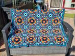 ️Gehaakte deken/plaid Persian tiles. Handgemaakt., Ophalen of Verzenden, Zo goed als nieuw, Haken, Overige typen