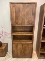 VOORRAAD CHEFMEUBEL VAKKENKAST MANGO WALNUT KLEUR 649 SALE !, Bruin, Nieuw, Ophalen of Verzenden, Modern