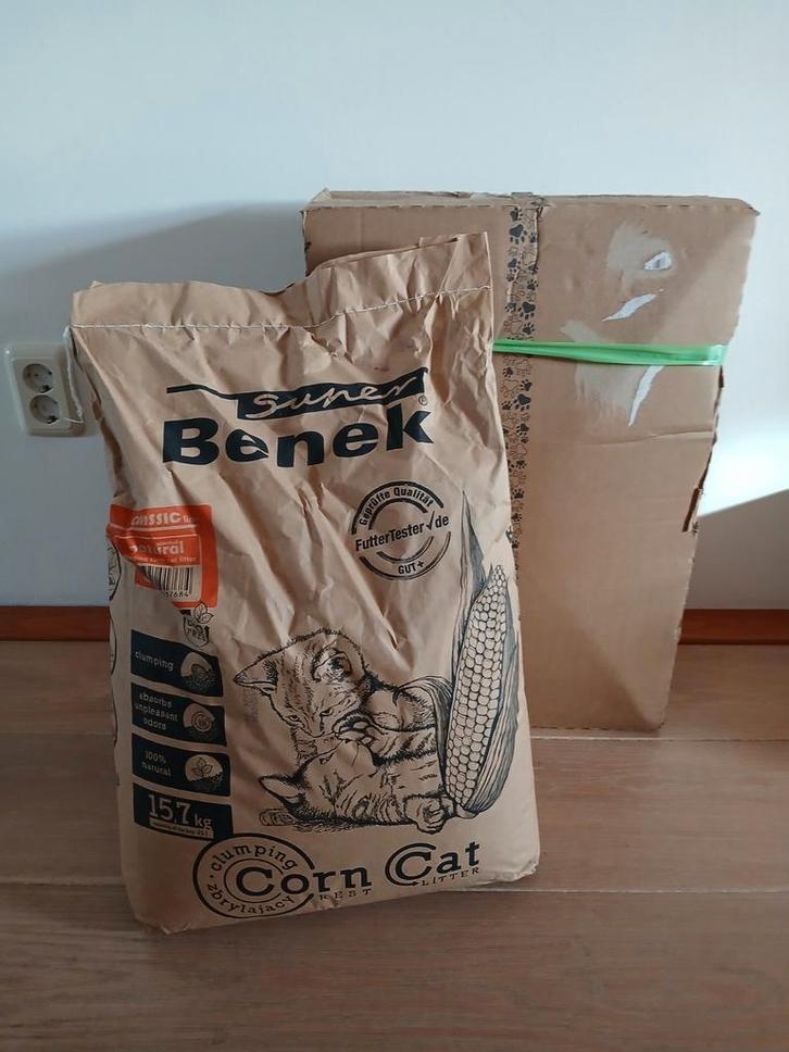 Super Benek plantaardige kattenkorrels, Dieren en Toebehoren, Kattenbakken, Nieuw, Ophalen