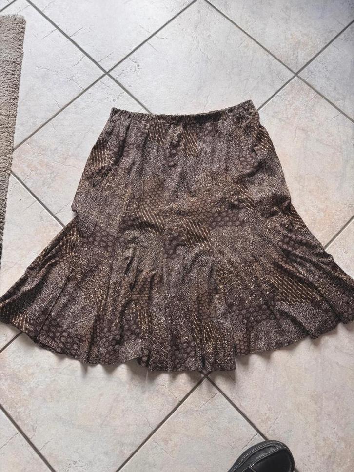 Gitti bruine rok maat XXL, Kleding | Dames, Grote Maten, Zo goed als nieuw, Rok, Bruin, Ophalen of Verzenden