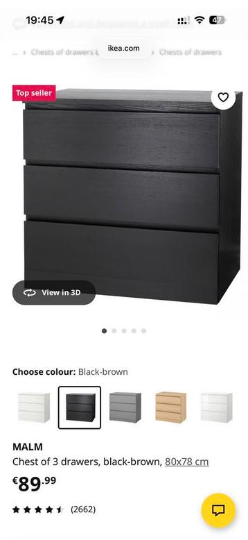 IKEA Malm Zwartbruin Hout - 280cm (80cm+160cm+40cm) - afbeelding 4