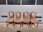 4 antieke stoelen barokstijl sleets, Antiek en Kunst, Ophalen