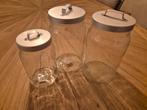 Glazen voorraadpotten 3 stuks, Huis en Inrichting, Ophalen, Glas, Pot, Bus of Blik