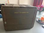 Vintage Legerkist / Opbergkist /Munitiekust, Huis en Inrichting, Woonaccessoires | Kisten, Ophalen, Gebruikt, 50 tot 100 cm, Minder dan 50 cm