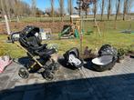 Junama 3 in 1 kinderwagen, type Diamond gold, Gebruikt, Verstelbare duwstang, Combiwagen, Ophalen