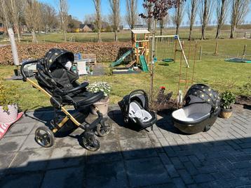 Junama 3 in 1 kinderwagen, type Diamond gold beschikbaar voor biedingen