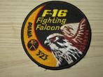Patch RNLAF F-16 Fighting Falcon Diana 323 Squadron swirl 2, Embleem of Badge, Nederland, Luchtmacht, Verzenden