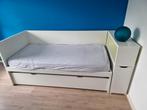 Ikea bed met uitschuifbaar logeer bed., Gebruikt, Matras, 70 tot 85 cm, Ophalen
