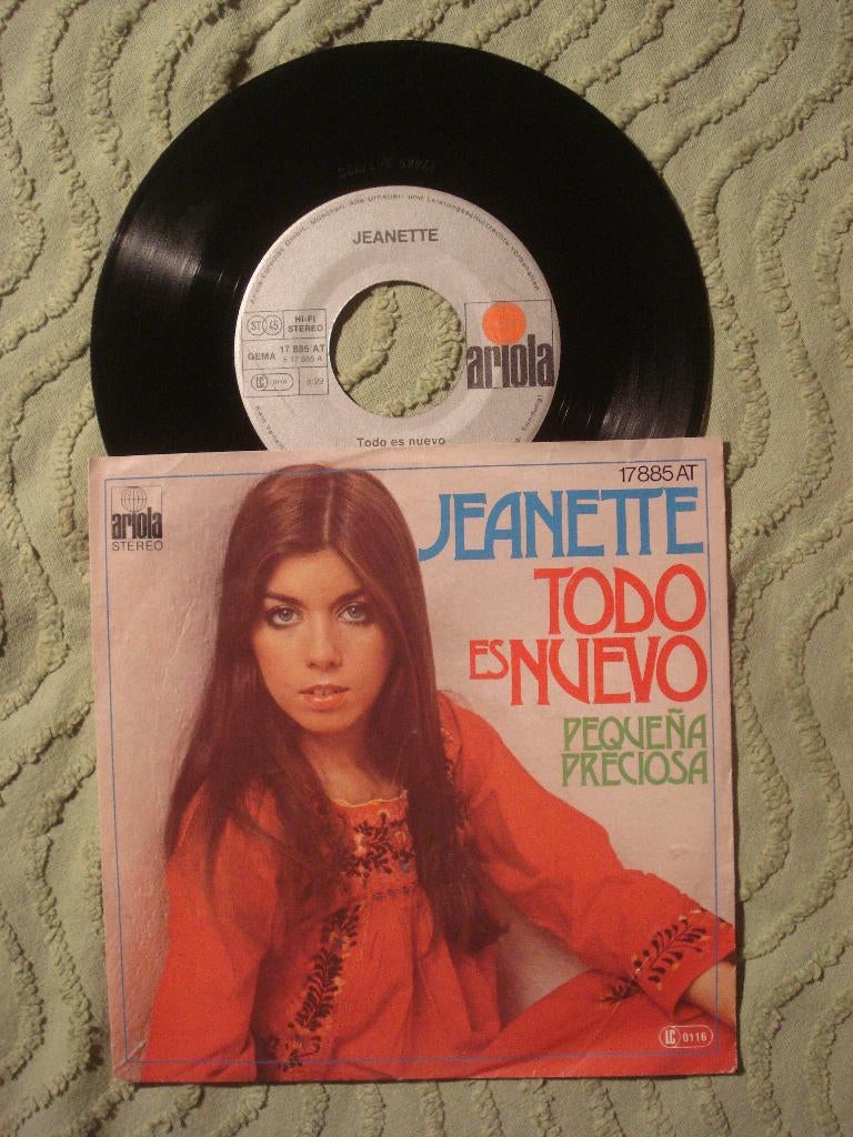 Jeanette 7" Vinyl Single: ‘Todo es nuevo’ (Duitsland), 7 inch, Single, Ophalen of Verzenden, Zo goed als nieuw