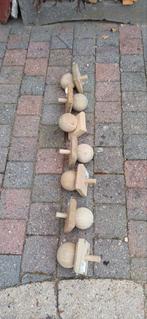 Paal onamenten bol plat 80x80 mm 7 stuks, Ophalen of Verzenden, Nieuw, Minder dan 3 meter