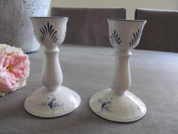 2 Villeroy & Boch Vieux Luxembourg Kandelaars beschikbaar voor biedingen