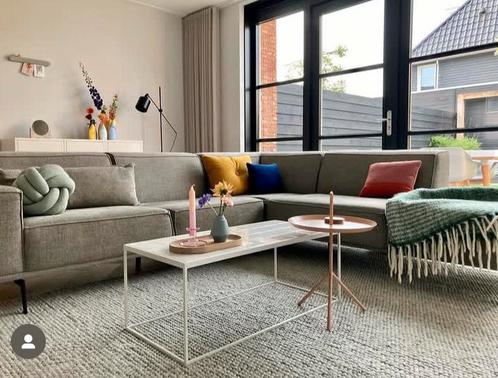 Hoekbank Cartel Living, grijs gemeleerd, Huis en Inrichting, Banken | Bankstellen, Gebruikt, Hoekbank, Vierpersoons of meer, 250 tot 300 cm