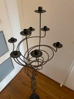 Smeedijzeren Kaarsenstandaard, Huis en Inrichting, Woonaccessoires | Kandelaars en Kaarsen, Ophalen, Gebruikt, Zwart, Kandelaar