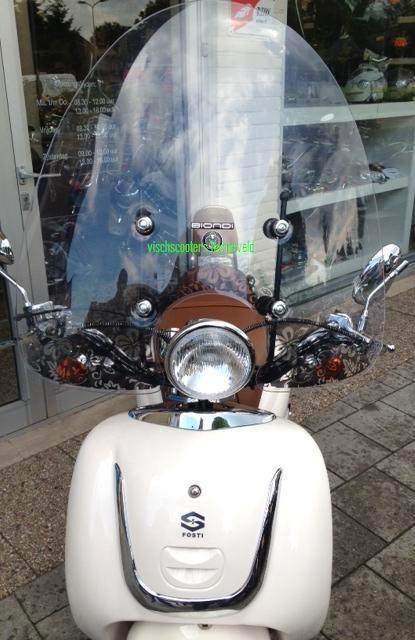 Biondi windscherm hoog voor classic scooter., Fietsen en Brommers, Brommeronderdelen | Scooters, Zo goed als nieuw, Overige merken