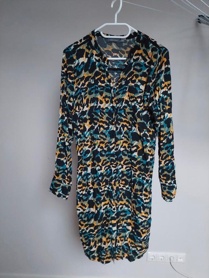 Prachtige vrolijke Geisha Jurk Maat S (36), Kleding | Dames, Jurken, Zo goed als nieuw, Maat 36 (S), Overige kleuren, Boven de knie