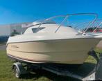 Quicksilver 460 Cabin, Watersport en Boten, Vis- en Consoleboten, Benzine, 30 tot 50 pk, Buitenboordmotor, Polyester