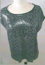 Grijze luipaardprint pailletten top van Saint Tropez L 42, Kleding | Dames, Tops, Verzenden, Maat 42/44 (L), Zo goed als nieuw