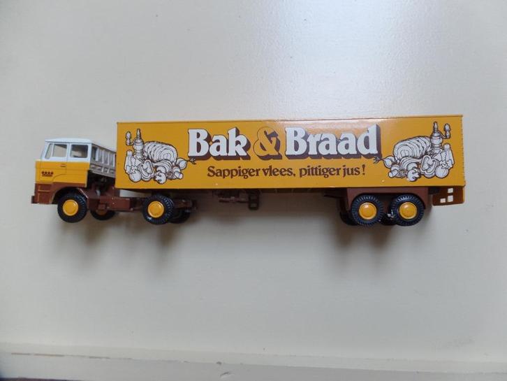 DAF 2800 / 3300  trekker/oplegger Bak & Braad (Lion Toys), Hobby en Vrije tijd, Modelauto's | 1:50, Gebruikt, Bus of Vrachtwagen