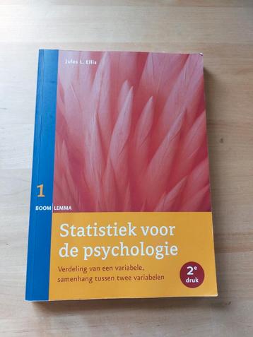 Statistiek voor de psychologie / deel 1-5 beschikbaar voor biedingen