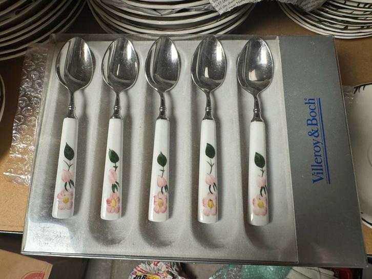 Villeroy & Boch Wild Rose Lepels (6 stuks), Antiek en Kunst, Antiek | Bestek, Ophalen of Verzenden