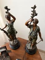 Bronzen beelden man vrouw, Ophalen