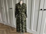 Zara jurk mt S groen, zwart Floral, Verzenden, Zara, Zo goed als nieuw, Maat 36 (S)