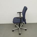 Klöber bureaustoel - blauwe stof, Ophalen of Verzenden, Gebruikt, Blauw