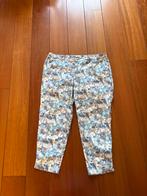 KJ Brand Zomerbroek Bloemenprint Maat 52 /54, Ophalen of Verzenden, Zo goed als nieuw, Blauw, Broek of Spijkerbroek