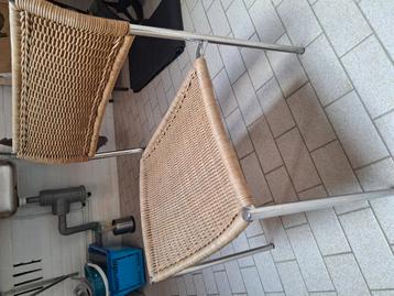 Vintage design Martin visser stoelen (se05?) pitriet 4x beschikbaar voor biedingen