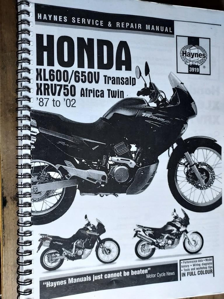 Honda XL600/650V Transalp XRV750 Africa Twin sleutelboek, Motoren, Handleidingen en Instructieboekjes, Honda, Verzenden