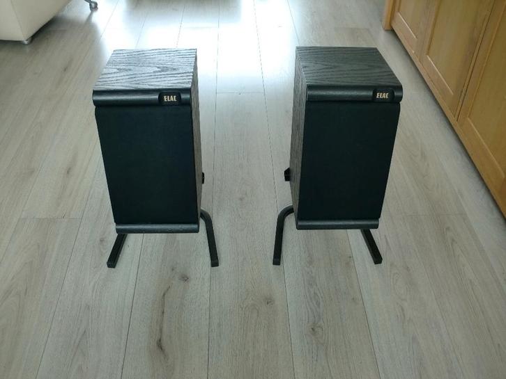 Elac EL 50 + steunen te beluisteren ook met eigen versterker, Audio, Tv en Foto, Luidsprekers, Zo goed als nieuw, Front, Rear of Stereo speakers