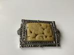 Art Deco Broche, Galalith met Marcasiet, €37,50, Sieraden, Tassen en Uiterlijk, Broches, Ophalen, Zo goed als nieuw, Overige materialen
