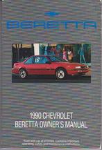 Chevrolet Beretta owner manual 1990, Verzenden