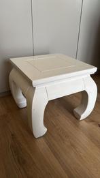 Witte opiumtafel, Huis en Inrichting, Tafels | Bijzettafels, Ophalen, Minder dan 45 cm, Minder dan 55 cm, Gebruikt